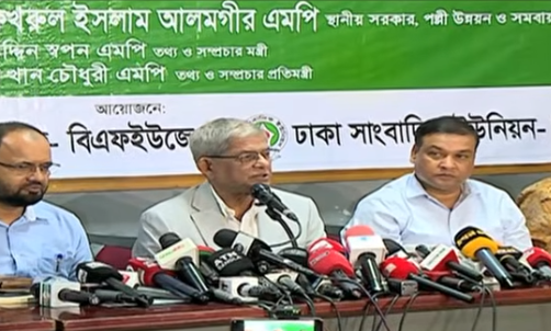 বিরোধী দল শেখ হাসিনার ভাষায় কথা বলছে: মির্জা ফখরুল